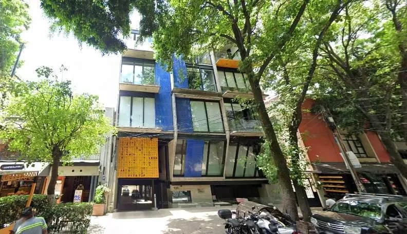 Fachada del edificio, caso Colima, Roma Norte, Ciudad de México