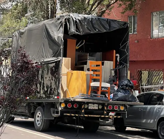 Los bienes, cargados para su traslado, caso Heriberto Frías, Narvarte, Ciudad de México